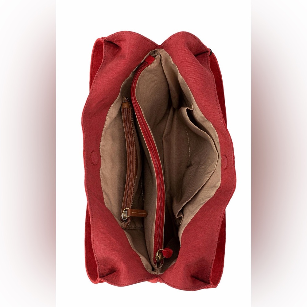 The Sak Red Hobo Bag with Tassel - Picture 4 of 5
